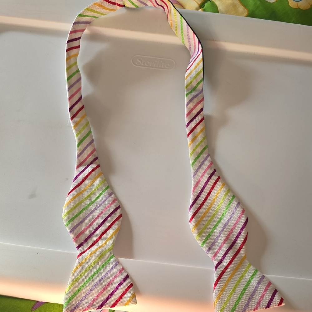 Colorful Striped Kids Bow Tie